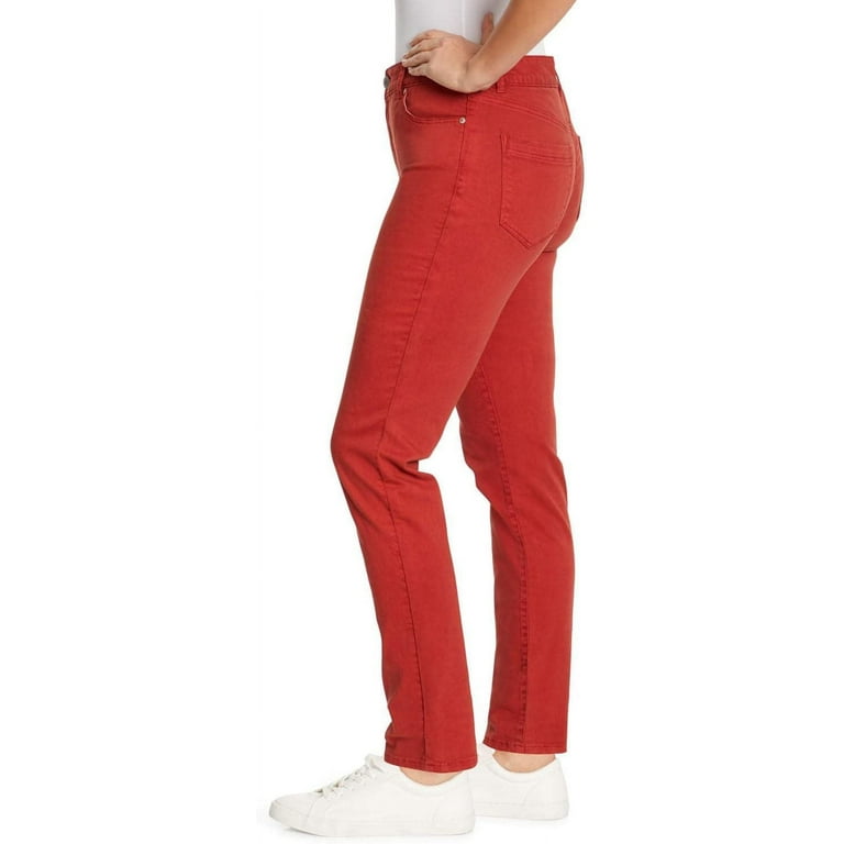 Women's PETITE Sonoma Good for Life Straight Leg Pants Maroon Red