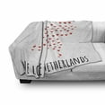 thumbnail image 2 of Amsterdam Soft Flannel Fleece Throw Blanket, We Love Netherlands Calligraphy Drawn by Hand with Hearts, Cozy Plush for Indoor and Outdoor Use, 70" x 90", Vermilion Charcoal Grey, by Ambesonne, 2 of 5
