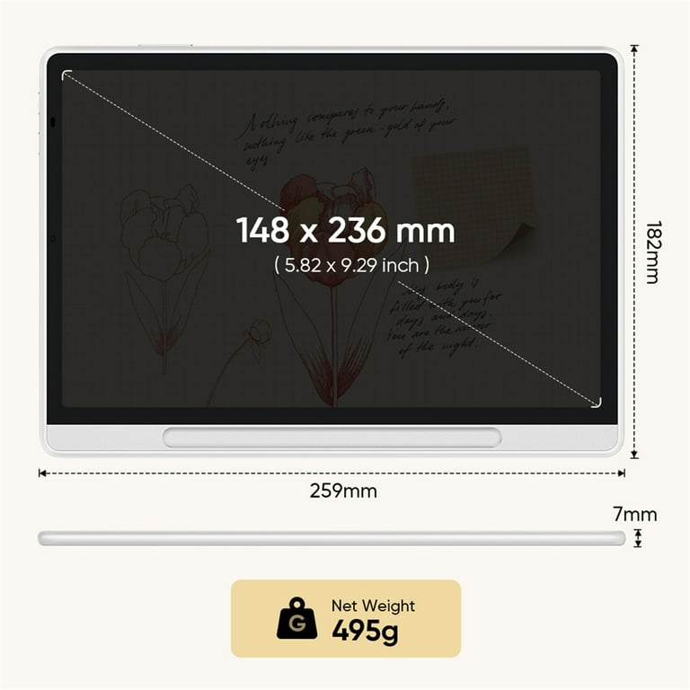 XPPen 3 in 1 Color Digital Notebook 10.95'' Paper Note Taking