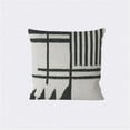 thumbnail image 1 of Kelim Cushion - Black Lines 50x50cm Wall Decor, 1 of 1