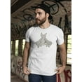 thumbnail image 2 of Sphynx Cat Ribbon T-Shirt Men -Image by Shutterstock, Male Medium, 2 of 4