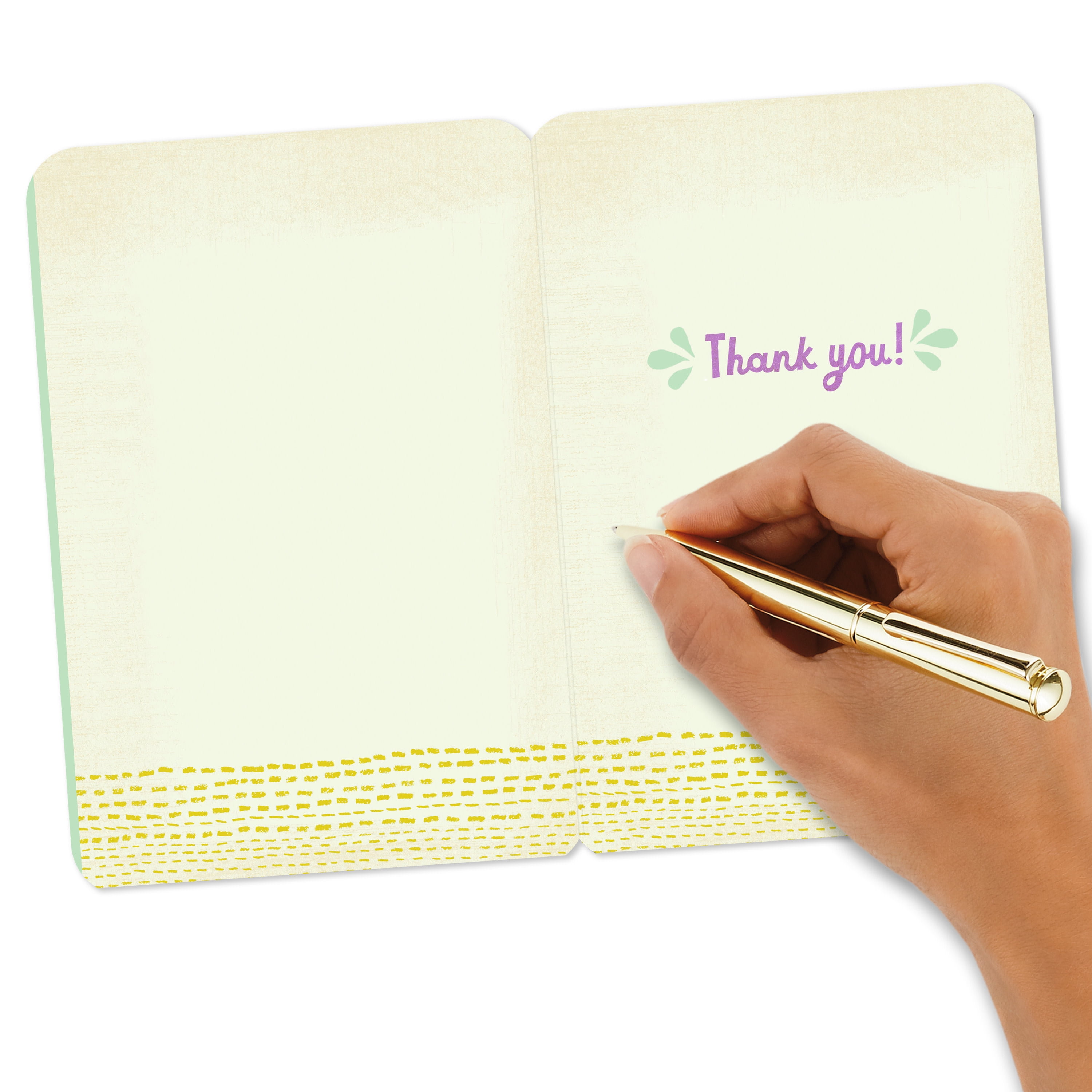 Hallmark Just Because Thank You Card (Colorful Letters Simply Said)