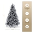 thumbnail image 4 of Árbol de Navidad Escarchado Ramas PVC y PE, Cedro del Himalaya Frondoso Esquimal (Negro Nevado, 1.80 m), 4 of 6