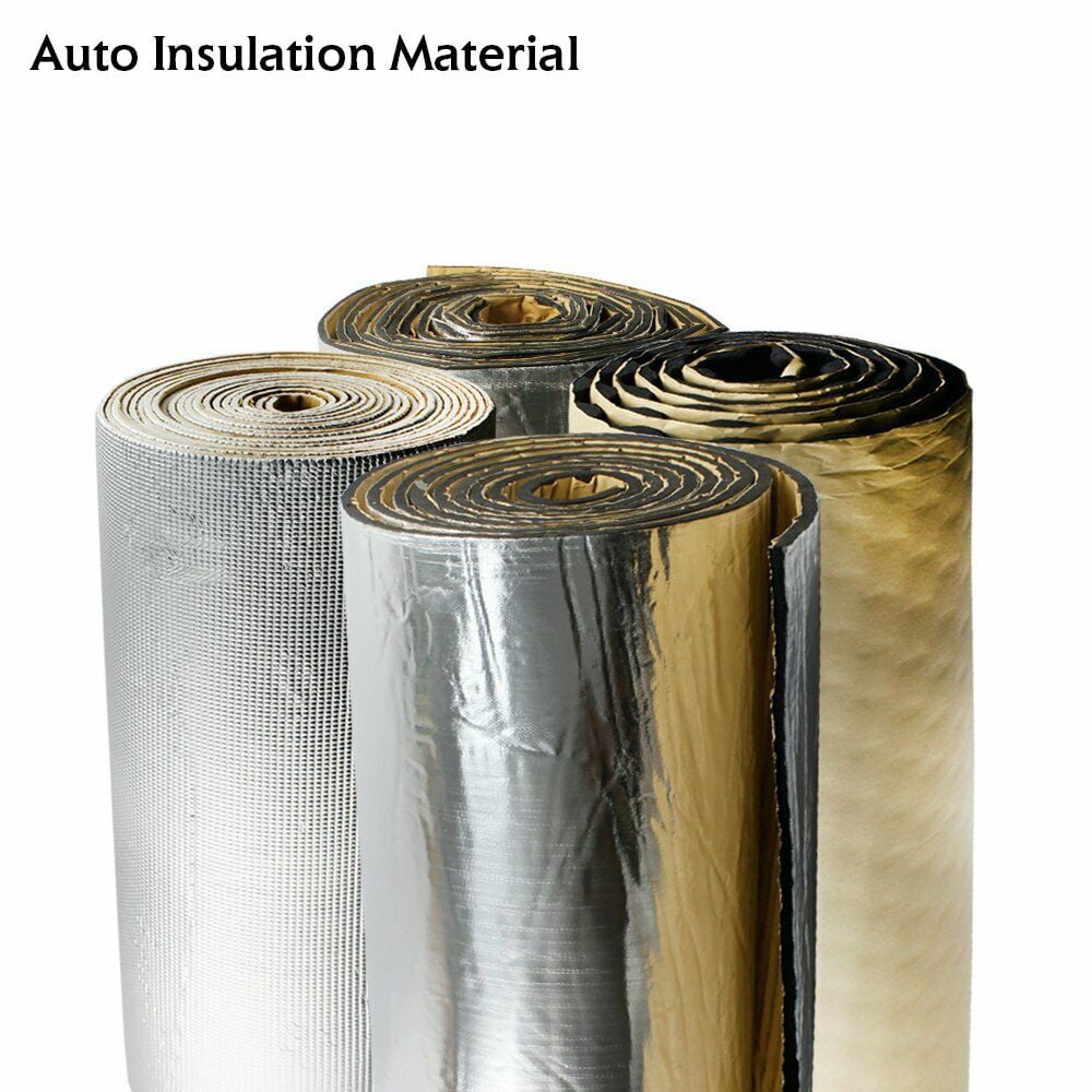5M Roof Sound Insulation Foam Heat Shield Insulation Mat Aluminum Foil Deadening 