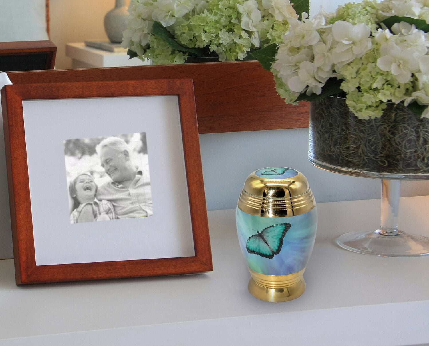 Bokeh Butterfly Urns for Cremation Ashes Large Urn XL or Small Keepsake Urns for Human Ashes & Urns for Human Ashes for Home or Burial Small Urns for Human Ashes Keepsake