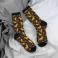 thumbnail image 5 of Hirioo Funny Fox by the Field Pattern Adult Middle Tube Socks Breathable Sock Non-Pilling,Contrasting Color Design, 5 of 6