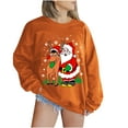 thumbnail image 1 of Sudadera Para Mujer Sudaderas Con Cuello Redondo Mangas Largas A La Moda Estampado de Navidad Tops Sueltos Blusa Odeerbi ODB173997, 1 of 5