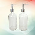 thumbnail image 2 of 2pcs 500ml Empty Glass Pump Lotion Bottles Containers Toiletry Bottles Simple Shampoo Container, 2 of 8