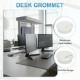 thumbnail image 3 of Desk Grommet 2", Plastic Desk Hole Cover Cable Grommet Cord Hole Cover Table Wires Organizer, White 10 Pcs, 3 of 7