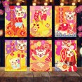 thumbnail image 4 of Coofit 2022 Enveloppe Rouge Chinoise de Poche Dessin Animé 18 Pcs Tigre Rouge Enveloppe Argent Porte-Bonheur, 4 of 10
