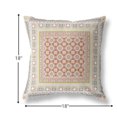 thumbnail image 5 of 18â€ White Orange Block Indoor Outdoor Zippered Throw Pillow, 5 of 5