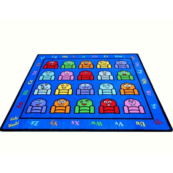 Kids World Carpets Silly Seats 5' x 8'