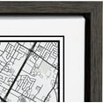 thumbnail image 5 of Kate and Laurel Sylvie Austin Modern Map Framed Canvas Wall Art by Jake Goossen, 18x24 Gray, Decorative Map Art for Wall, 5 of 8