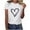 White B, variant on Zpanxa Valentines Shirts for Women Fashion Crewneck Print Short Sleeve T-Shirt Casual Loose Shirt Pink F