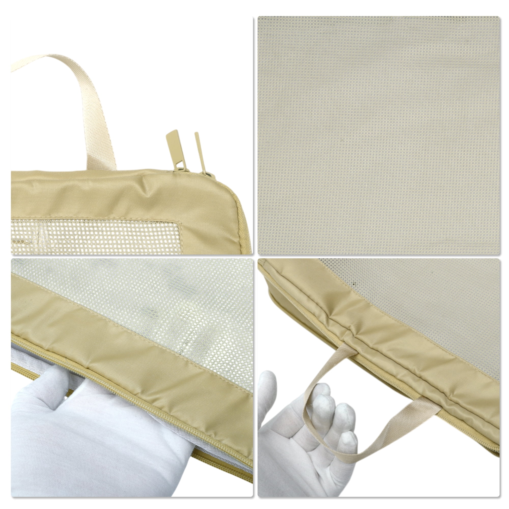 Unique Bargains Portable Packing Cube 1pc Organizer Khaki 10.63"x4.72"x4.72"