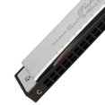 thumbnail image 4 of Resin Polyphonic Harmonica, Harmonicas For Adults, Professionals Beginner For Student Kids Silver, 4 of 8
