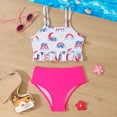 thumbnail image 2 of Shadoumai Girls Swimsuits Size 14-16 Cut Out Bikini Sets for Girls Adjustable Straps Tankini 2 Pieces Ruffle Bathing Suit, 2 of 9