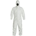 thumbnail image 3 of Suntech Microporous Protective Coveralls, Attached Hood, Disposable Hazmat PPE, White, 6 Pack (2X), 3 of 6