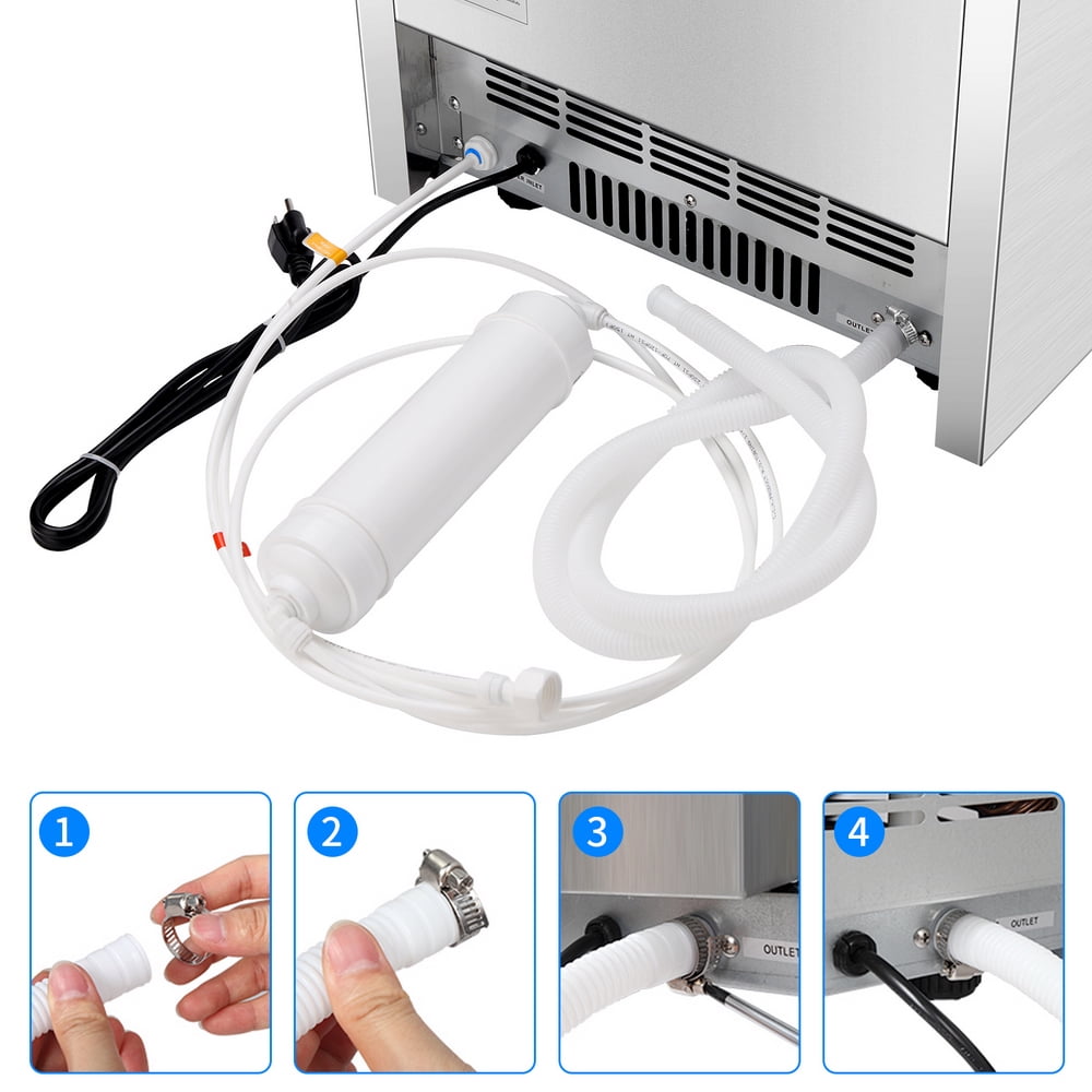 Lowestbest 120Lbs/24H Commercial Ice Maker, Stainless Steel Icemaker for Home Kitchen Lowestbest 120Lbs/24H Commercial Ice Maker, Stainless Steel Icemaker for Home Kitchen