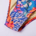 thumbnail image 5 of Girls Tankini Swimsuit Color Blocked Bikini Piece Spaghetti Strap Vacation Top for Women,Purple,S, 5 of 7