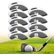 thumbnail image 2 of 9 Piezas Fundas para Cabezas de Hierro de Golf DYNWAVEMX Funda Protectora Duraderas Gris blanco, 2 of 8