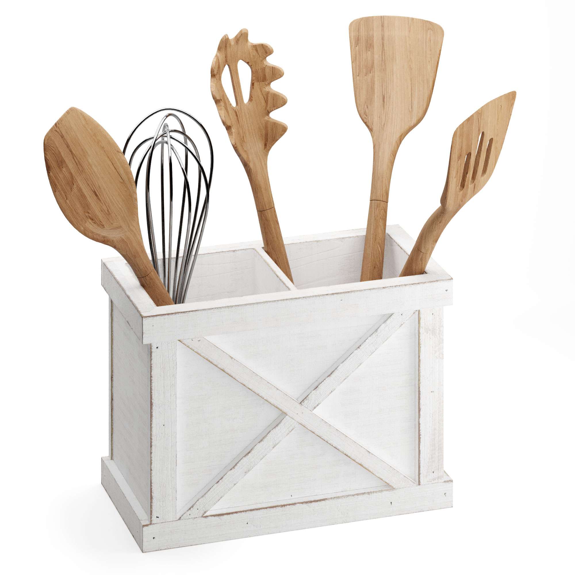 Barnyard Designs Kitchen Utensil Holder for Countertop, Farmhouse