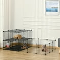 thumbnail image 2 of PawHut Guinea Pig Rabbit Playpen, Customizable Portable Pen, 2 of 10