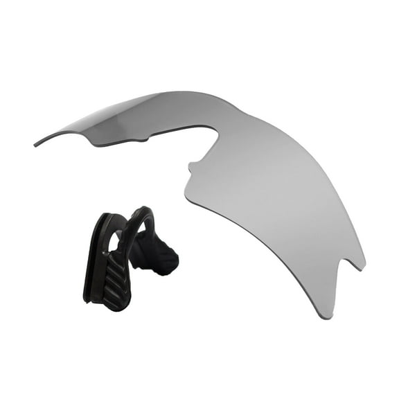 Walleva Titanium Replacement Lenses And Black Nosepad For Oakley M Frame Sweep Sunglasses