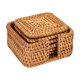 thumbnail image 1 of Injueey Juego de posavasos tejidos 6x elegancia Natural para posavasos trenzados antiescaldado para bebidas Teteras Estilo 2 Diámetro 13cm, 1 of 6
