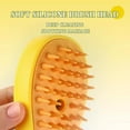 thumbnail image 7 of Cat Steamy Brush, 3 in 1 Self Cleaning Cat Steam Brush-Cat Steamer Brush for Massage for Removing Tangled and Loosse Hair (Yellow), 7 of 7