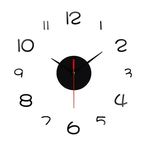 11-23-Inch Number DIY 3D Wall Clock Quartz Home Office Decoration Art Clock