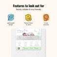 thumbnail image 3 of Dream On Me Honeycomb Diamond Quilted Breathable Fiber Crib and Toddler Mattres | Honey Diamond Quilted / White, 3 of 8