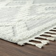 thumbnail image 4 of Luxe Weavers South Western Geometric Fringe Gray 6x9 Area Rug, Indoor Carpet, 4 of 8