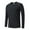 Black, variant on Tungbrin Men's Silk Sports Shirts Lightweight Long Sleeve Breathable Gym Tees Fall Crewneck Athletic Running Clothes