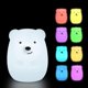 thumbnail image 4 of Silicone night light, bear -8 soft colors, remote sleep timer - rechargeable, 4 of 5