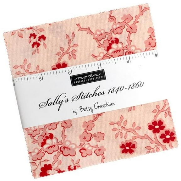 5" Charm Pack - Sally's Stitches 1840-1860 by Betsy Chutchian for Moda Fabrics Squares Fabric Bundle Quilter's Cotton Precuts (31710PP) M518.11