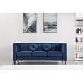 thumbnail image 5 of Uspridefurniture Fancher Kittleson Velvet Classic 3Pcs Living Room Set,Blue, 5 of 5