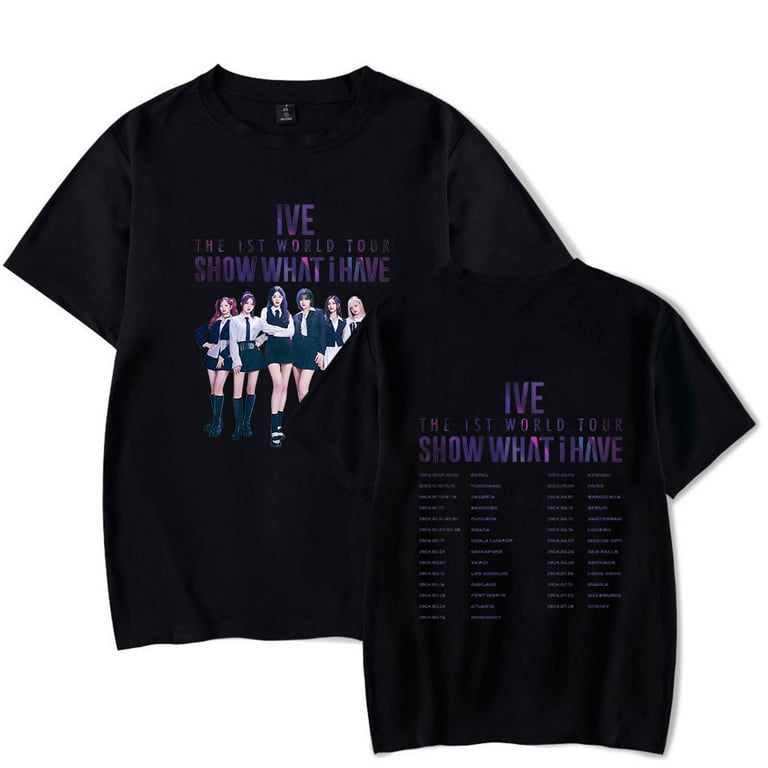 IVE The 1st World Tour Merch T-Shirt Cosplay For Men/Women Summer