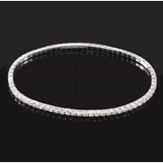 Rhinestone Stretch Glitzy Anklet For Woman In Three Color Choices for Woman or Teens White Casual or Beach Wear