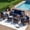 Blue, variant on ELPOSUN 5-Piece Patio Furniture Set, All-Weather Open-Weave Wicker Outdoor Conversation Set, Thick Waterproof Cushions, for Garden and Backyard, Brown & Gray
