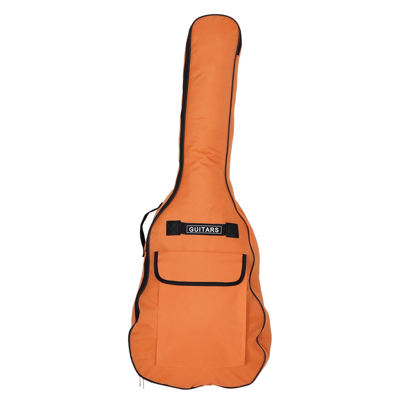 OUNONA Orange Acoustic Bass Guitar Case with Ultrathick Padding and Dual Shoulder Straps for Easy Carry