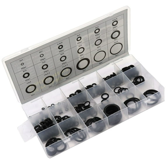 NIAIZEK 225-Piece Rubber Grommet Kit Assorted Sizes for Automotive Boat RV Wiring Fastening Black Rubber