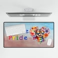 thumbnail image 4 of Peace Love Pride Manx with Rainbow Sunglasses LGBT LGBTQ+ Desk Mat Full Keyboard Mouse Pad Cat Lover Kitten Owner Gifts Large Mousepad - 01004, 4 of 5