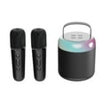 thumbnail image 1 of Altavoces Bluetooth Inalámbrico Sistema de Sonido Portátil de Karaoke para el Hogar con Micrófonos Dobles, Subwoofer de 5W Y Batería de 12H para Cantar Al Aire Libre Ktv Pequeño para el Hogar, Chip Bl, 1 of 2