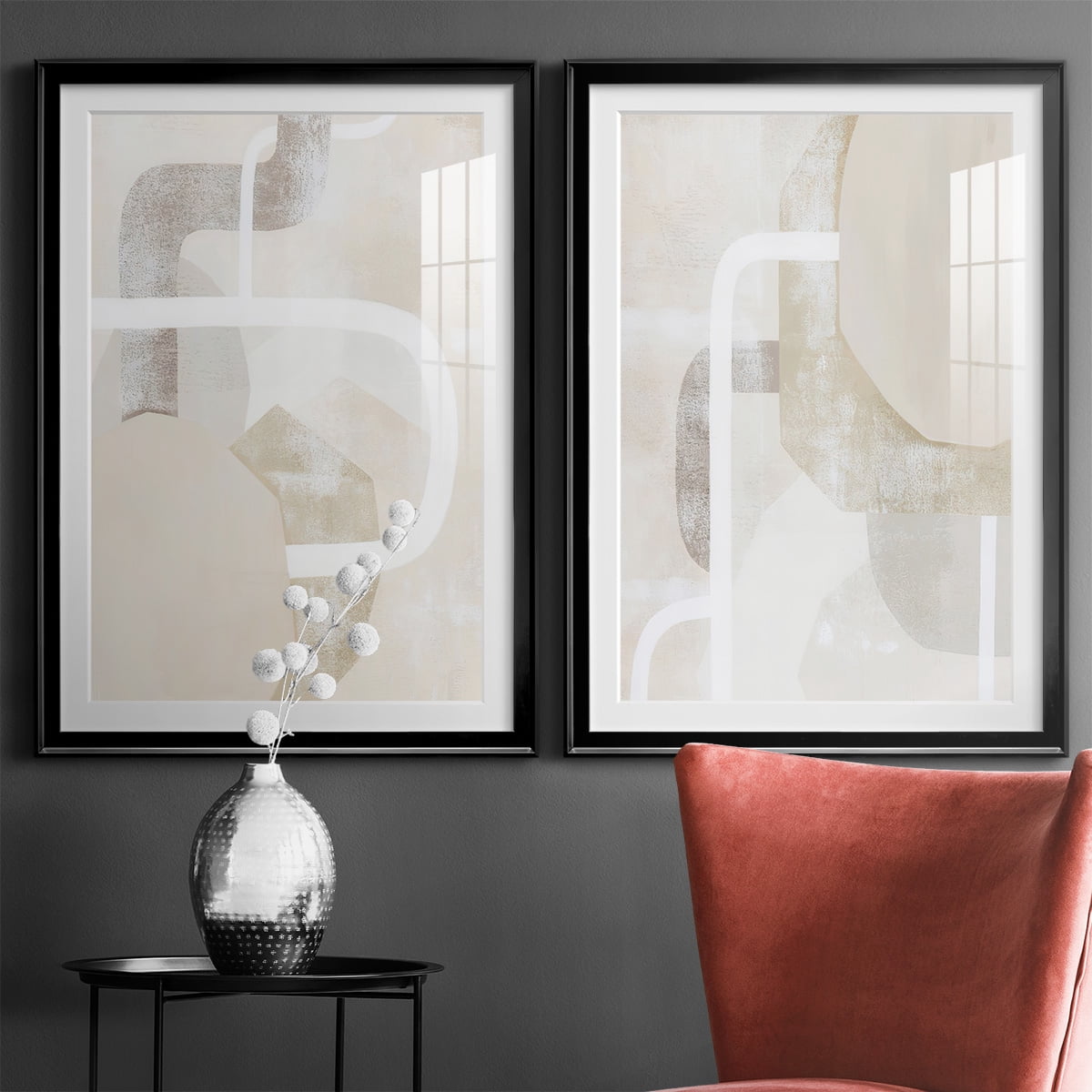 Wexford Home Quiet Affection I Premium Framed Print, 26.5" x 36.5" - Ready to Hang, Black (Set of 2)