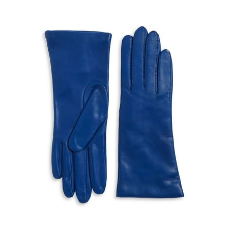 Cashmere & Leather Mid-Length Gloves
