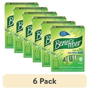 (6 pack) Benefiber Plant-Based Prebiotic Fiber Supplement, Clear and Taste-Free, 28 Stick Packs, 0.14 oz Each