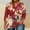 A-Red#1, variant on Rciityk Blouses for Women Casual 3/4 Sleeve V Neck T Shirts Plus Size Floral Print Pullover Tunic Tops Basic Shirts