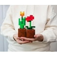 thumbnail image 3 of Minecraft Orange Tulip and Poppy Flower Pot Mood Lights | Set of 2, 3 of 7