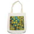 thumbnail image 1 of Polka Dots Tote Bag, Polka Dots Pattern in 60's Style Vintage Groovy Seem Circles and Points Print, Cloth Linen Reusable Bag for Shopping Books Beach and More, 16.5" X 14", Cream, by Ambesonne, 1 of 2